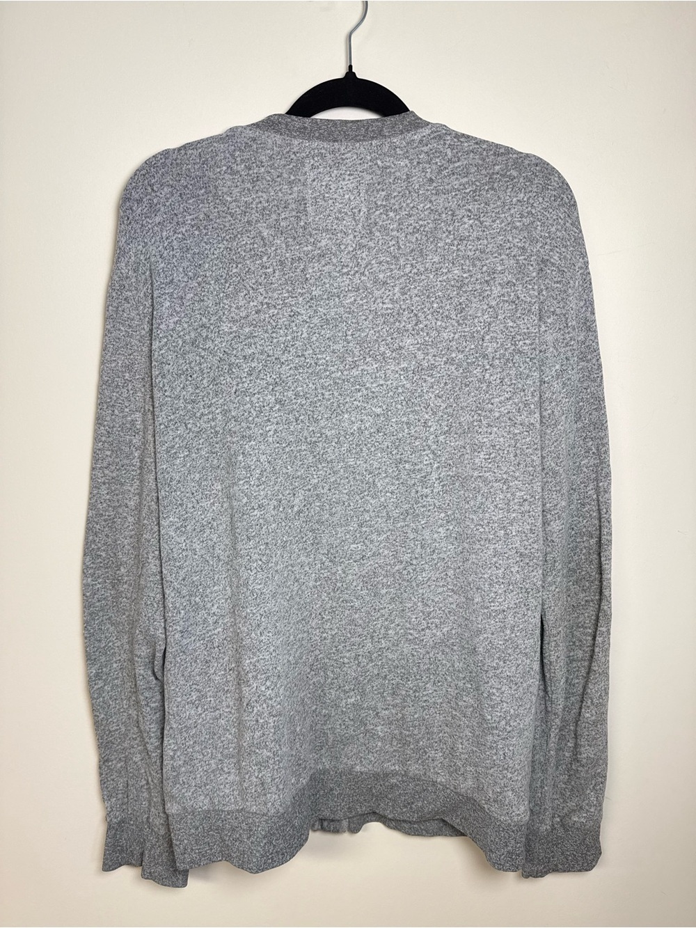 Tobey & Max Cardigan Sz Large Soft Gray Knit Button Front Cozy Layering Sweater - Picture 2 of 6